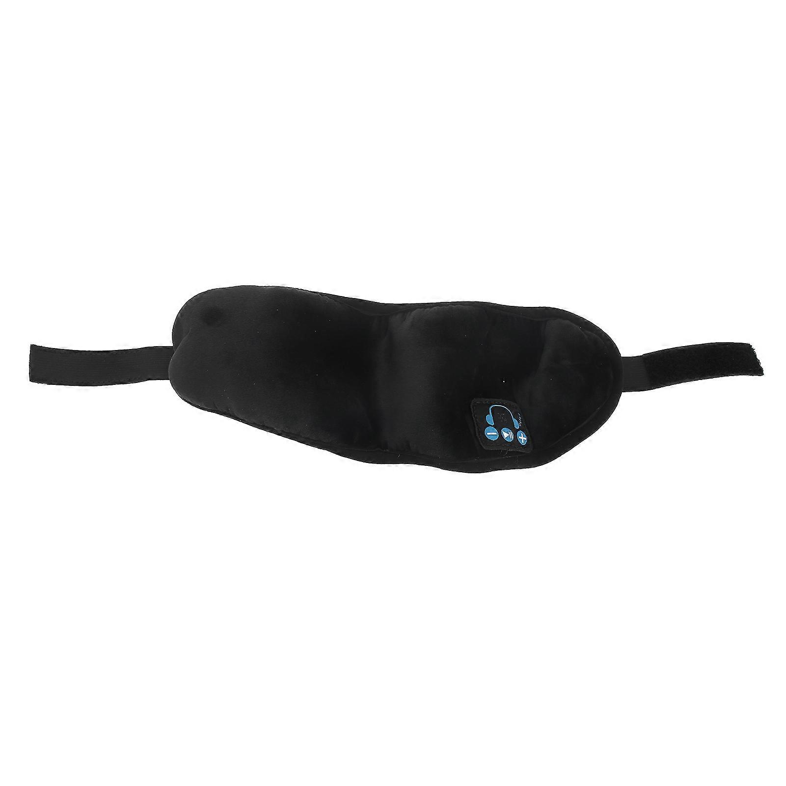 Wireless Smart Sleep Eye Patch Relaxing Elastic Breathable Bluetooth Eye Mask Black