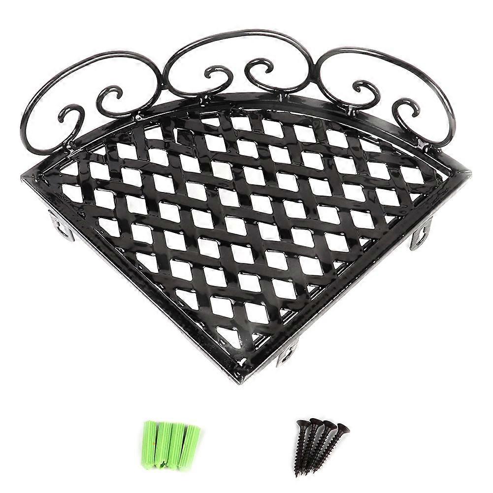 Bathroom Wall Hanging Iron Art Storage Rack Triangle Shape Bathroom Shelf