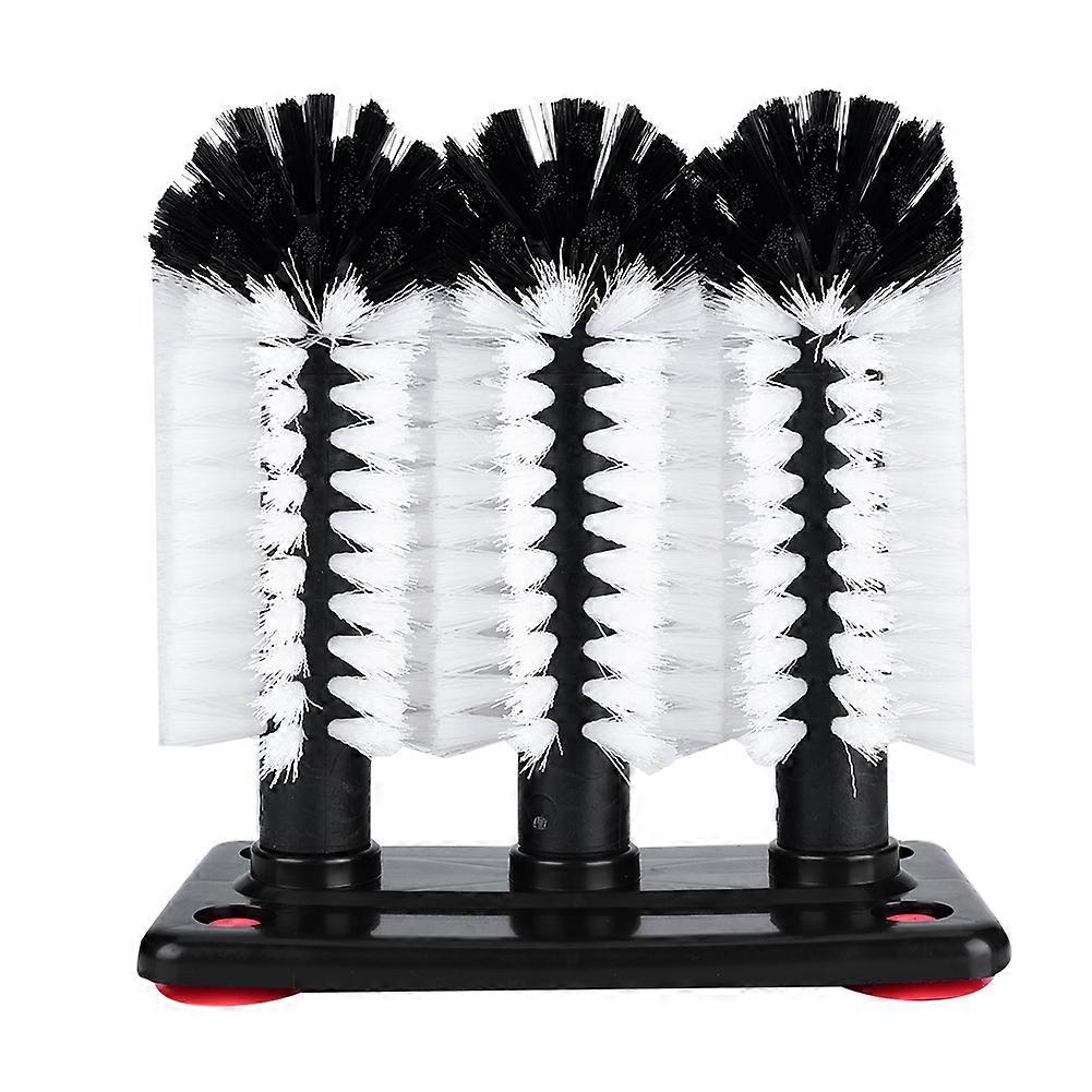 3 brushes for sinks with suction base