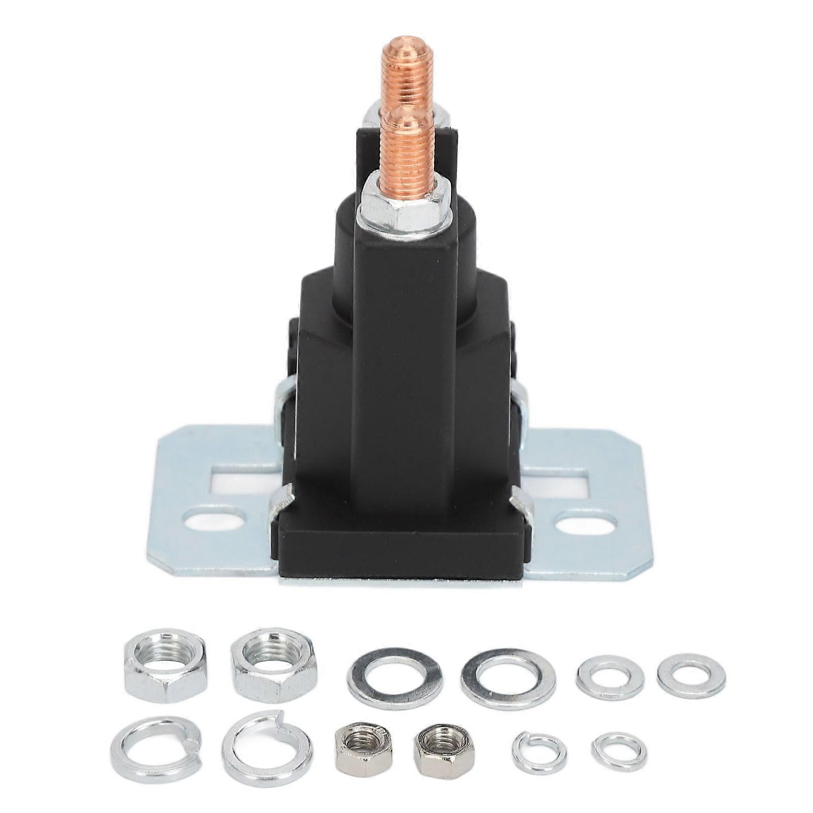 Risegun Lawn Tractor Starter Relay Sole Starter Relay Sole for Lawn Mower Forklifts 24V, ABS Brass Terminal Post TypeLawn Tractor,