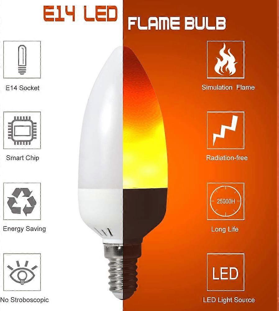 E14 LED simulation candle light4 tip bulb without gravity