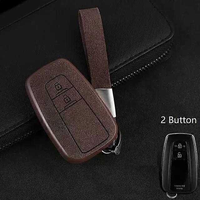 New Plastic+Leather Car Key Case  Shell For Toyota CHR C-HR Prado Prius Camry Corolla RAV4 2017 2018 2019 Accessories MXP