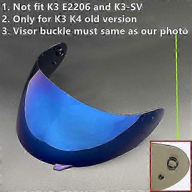 AGV K4 K3 Viseira CapaceteフェイスシールドUVプロテサンシールド防風ヘルメットパーツ用絶妙なオートバイヘルメットバイザーレンズシールド