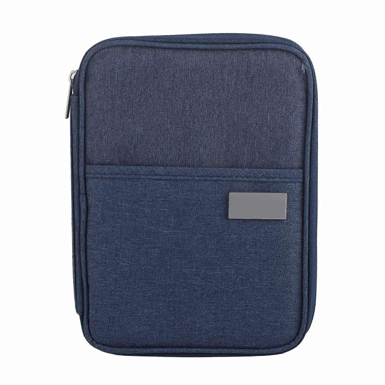 Passport Wallet Dustproof Travel Passport Holder with Credit Card Slots and Zippered Storage Bag in Black