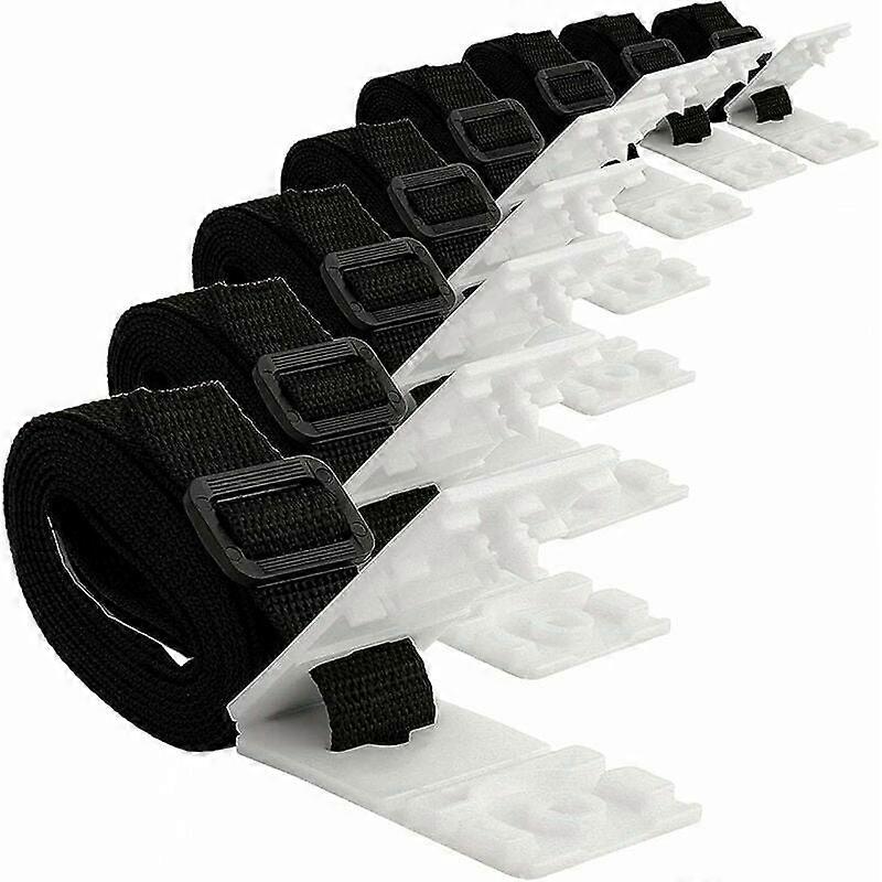 Solar Cover Reel Attachment Kit Blanket Pool Straps and Clips Reel Strap Kit for Above Ground Swim Blanket Reel
