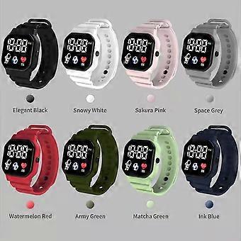 C3-12 Electronic Watch Luminous Life Waterproof Square Dial LED Spaceman Sports Men Women Digital Wa