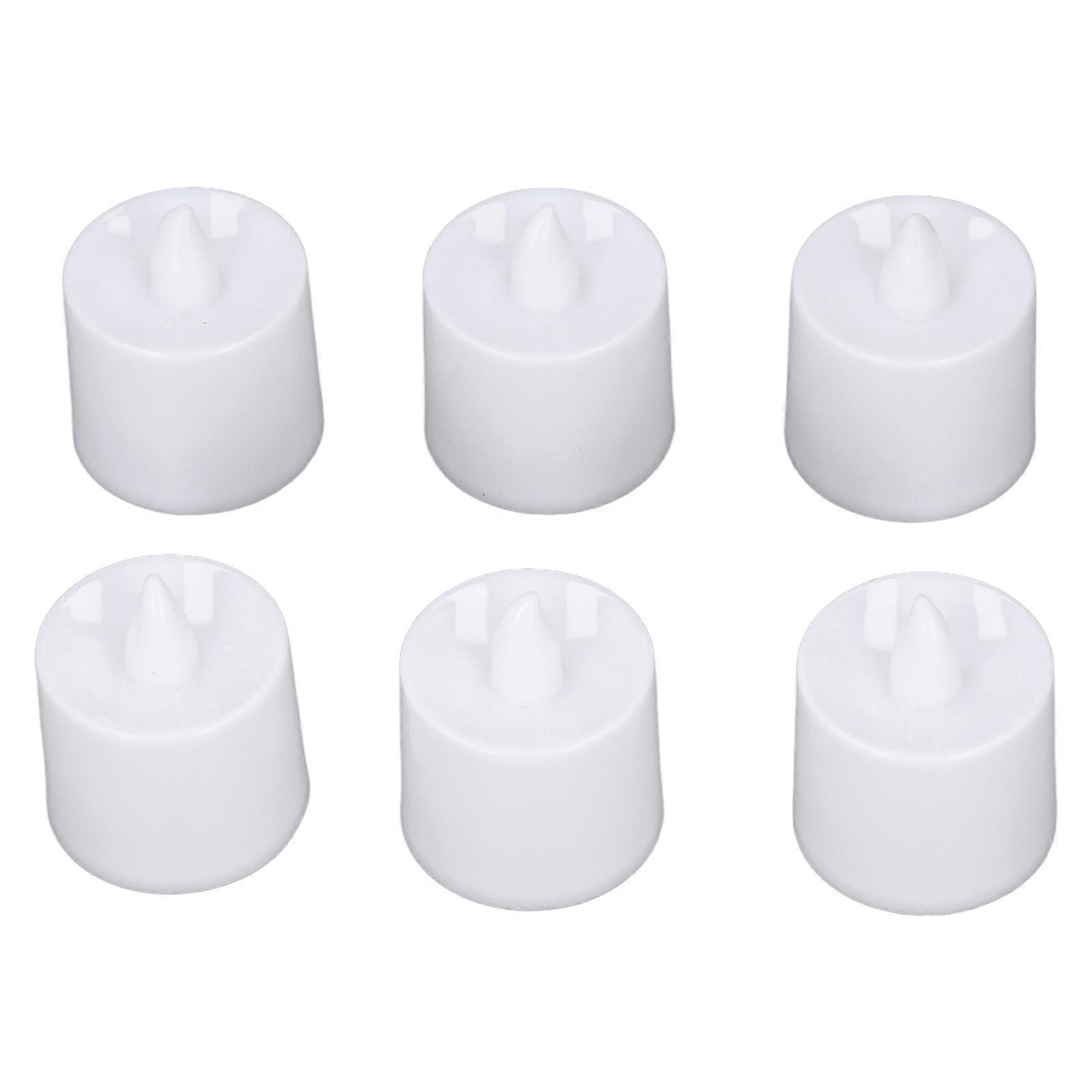 6PCS Heart Shaped Candle Light with Environmental Design and Simple Operation