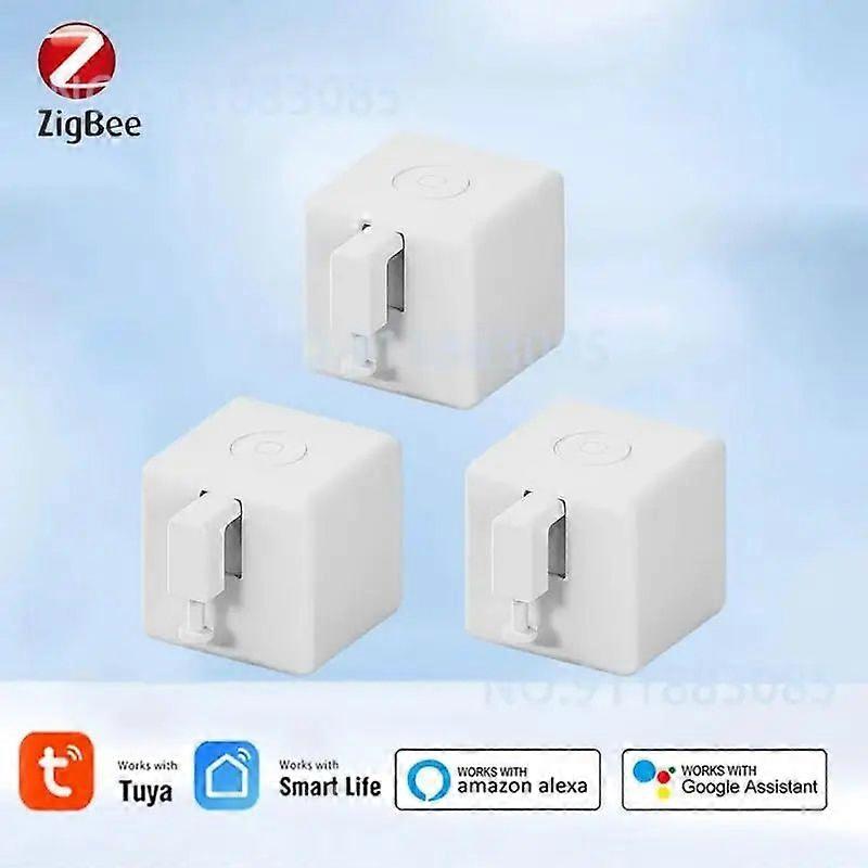 Tuya Zigbee Fingerbot Plus Smart Fingerbot Switch Button Pusher Timer Voice Control Work With ZigBee Gateway Alexa