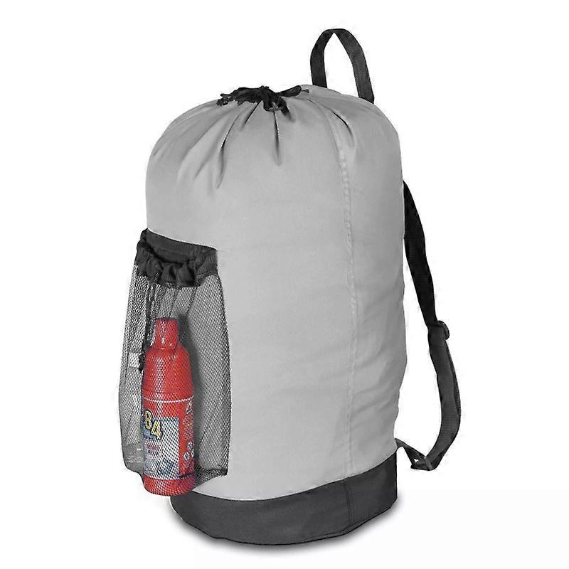 Sunrain Backpack Laundry Bag, Laundry Backpack With Shoulder Straps And Mesh Pocket Durable Nylon