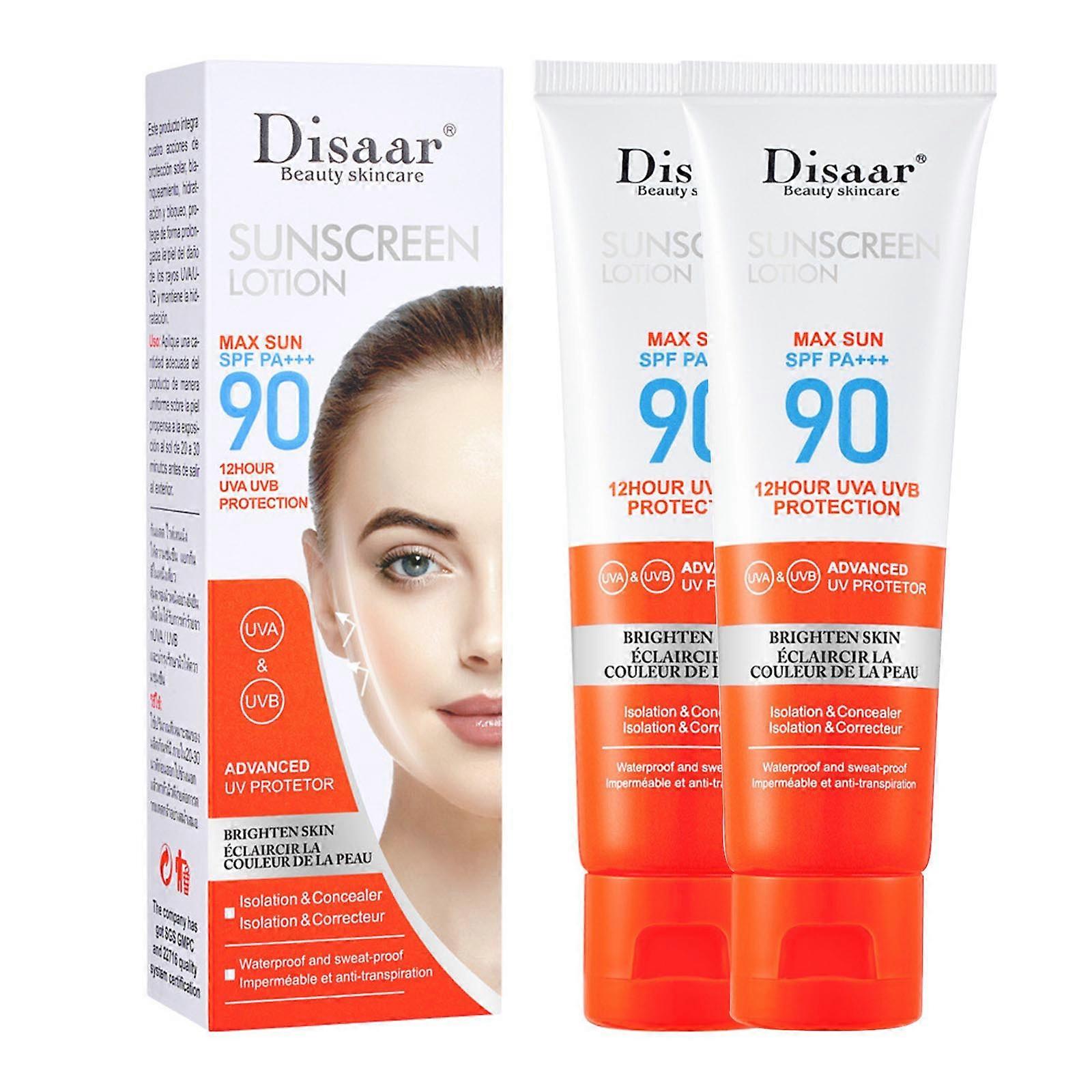 Whitening Sunscreen Sweat Refreshing Non-greasy Sunscreen 5pcs