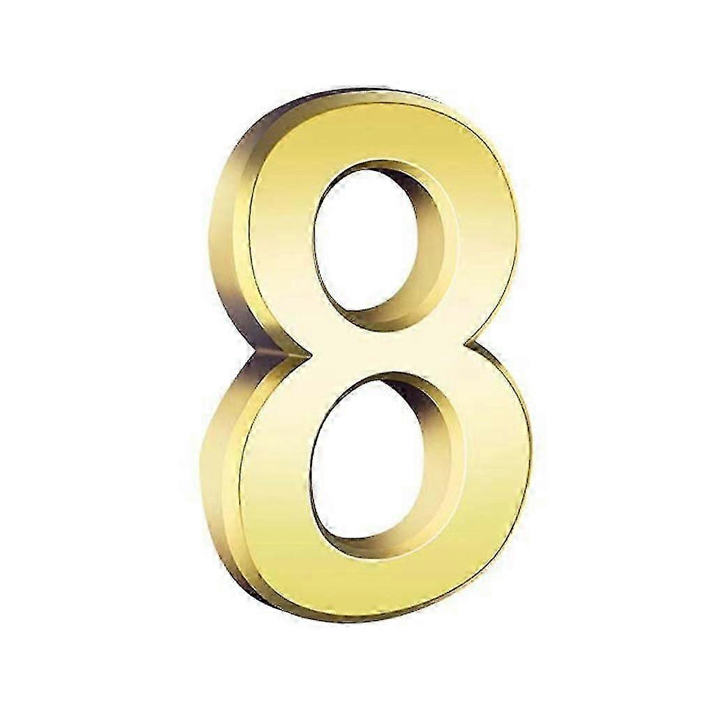 Golden House Numbers Numerical Sign Number Mark Accessories Marking