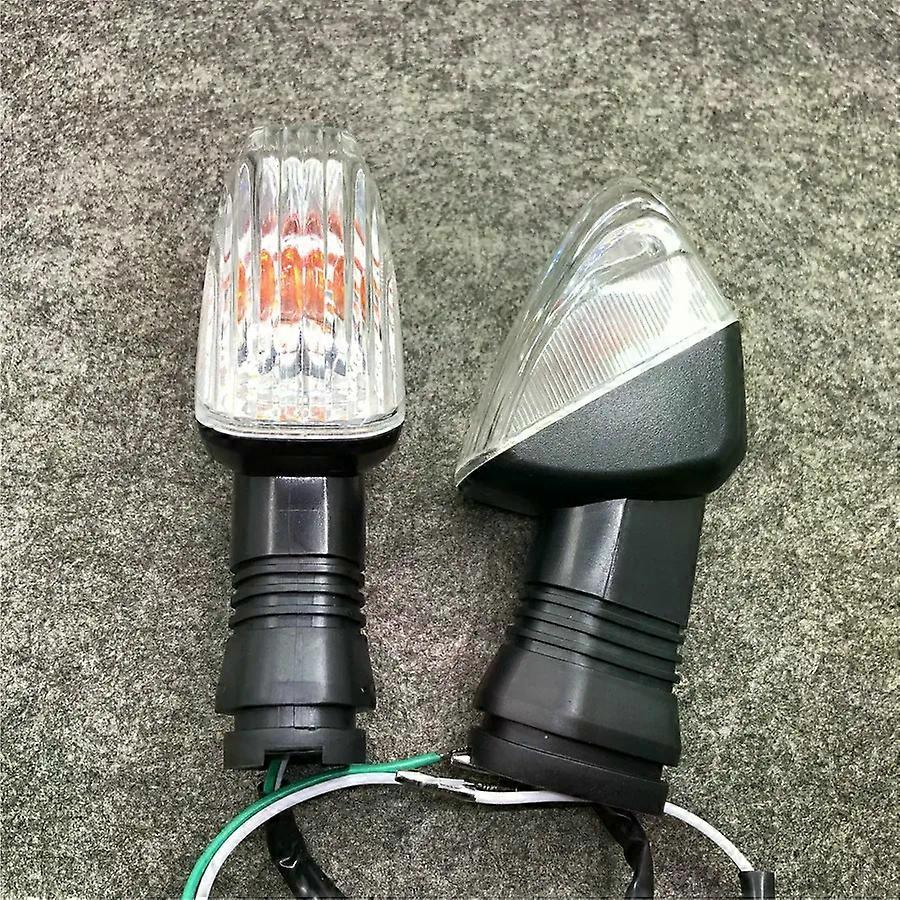 compatible for Ninja ZX-6R 1000 KLE 500/650 VERSYS Z750S KLR 650 2PCS Motorcycle Turn Signal Light Front Rear Indicator Flashers
