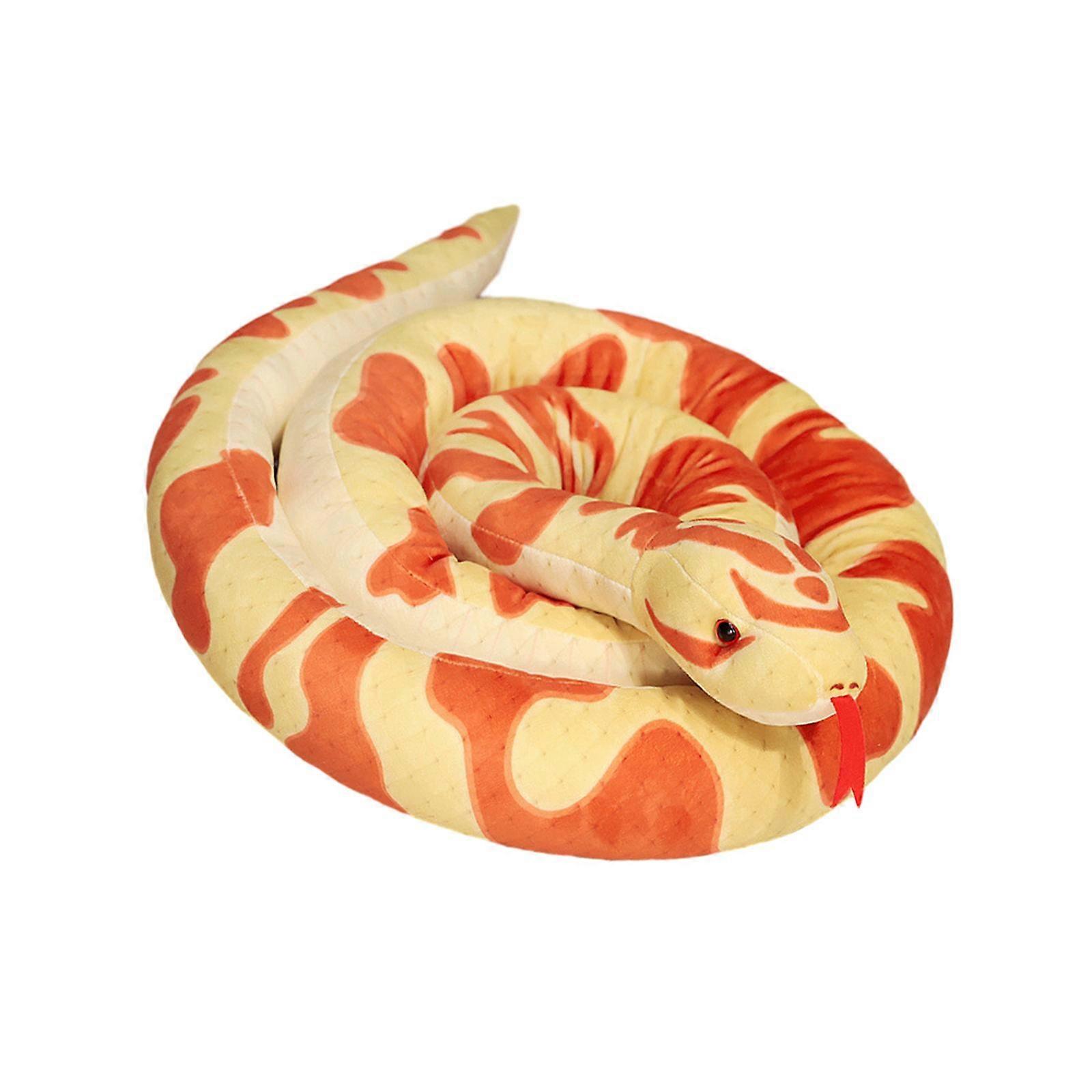 Giant Snake Plush Realistic Toy Large Stuffed Animal Huggable Kids Friendly Soft