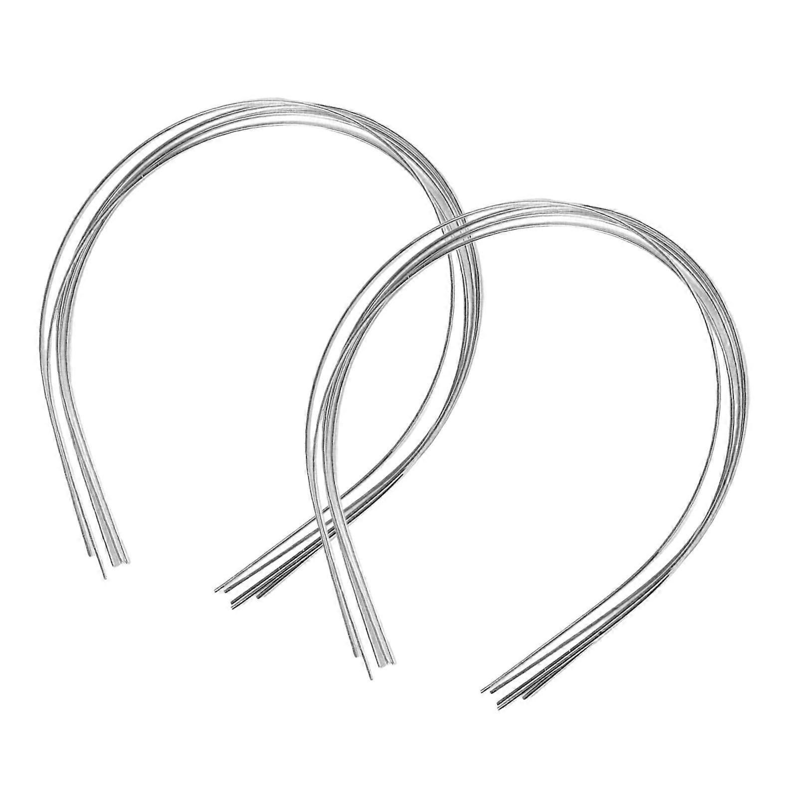 10Pcs 1.5mm Metal Thin Wire Headband Blank Plain Smooth for Making ,