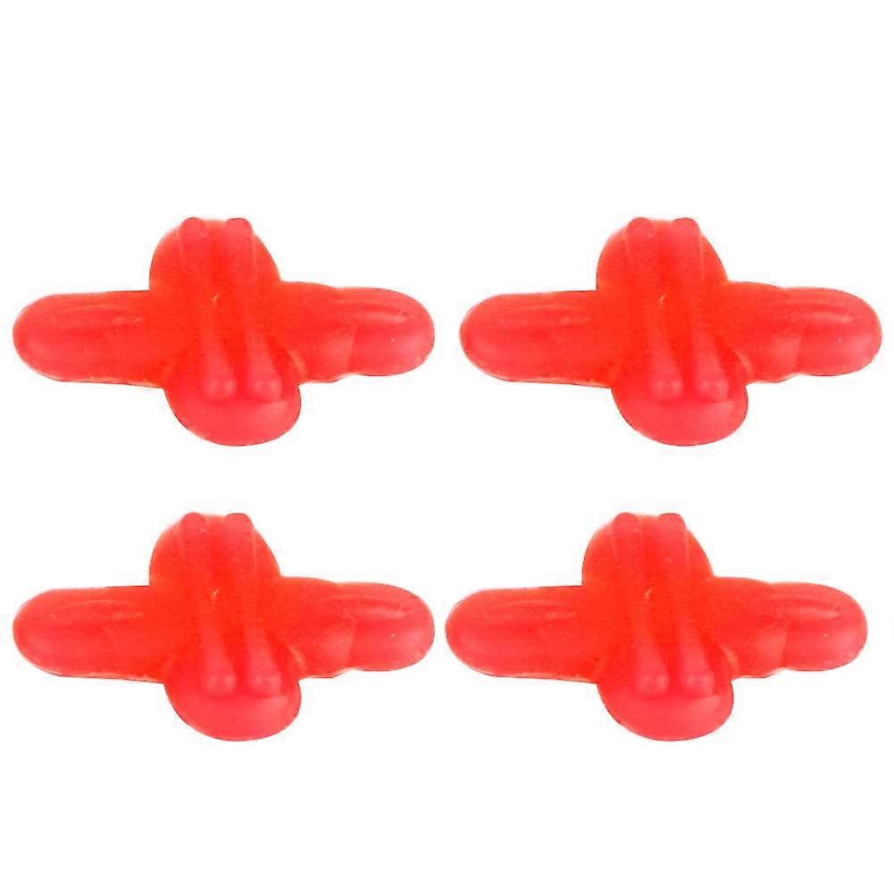 4PCS Rubber Archery Shock Absorber Bow Stabilizer Reduce Noise Vibration (red)