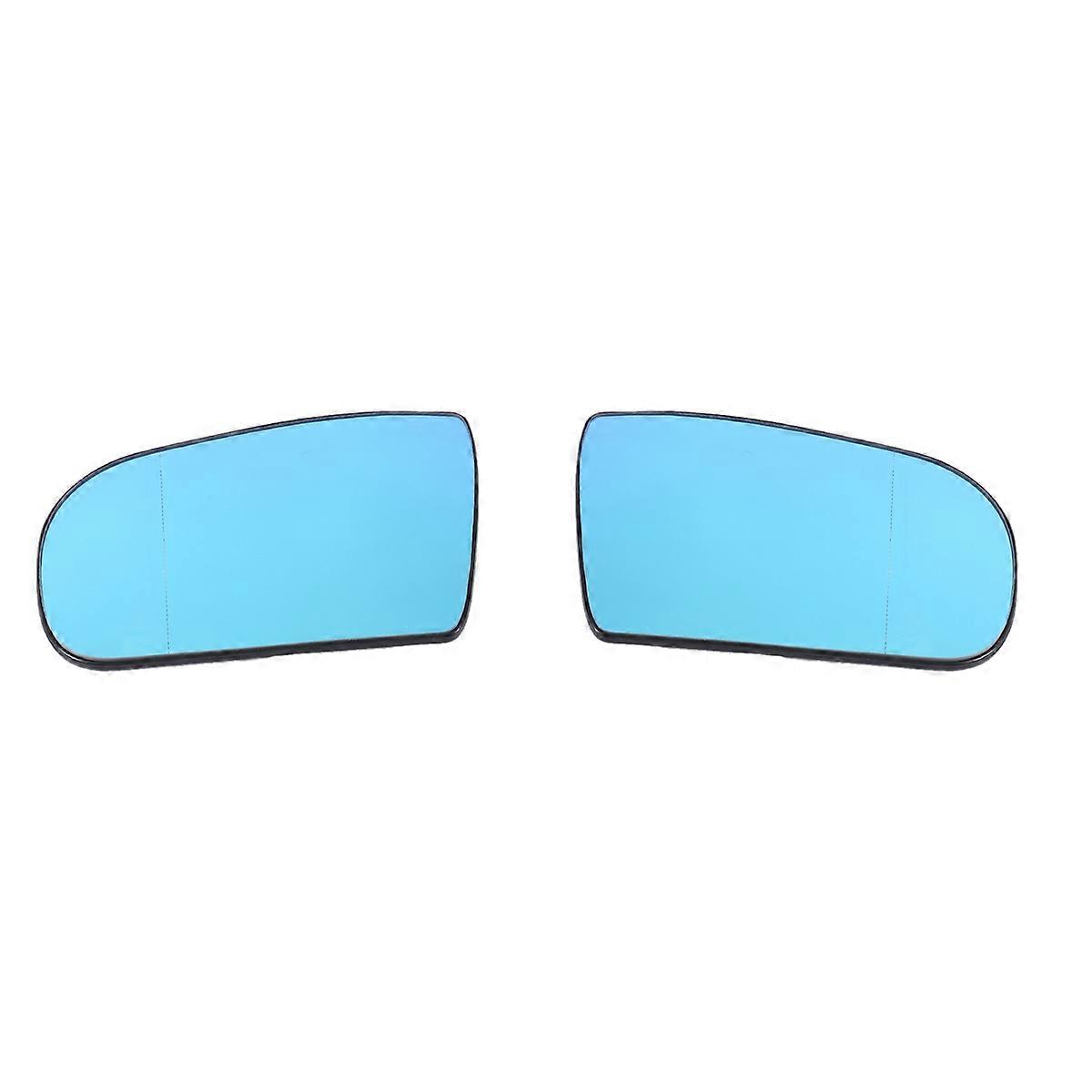 1Pair Side Door Rearview Mirror Glass Heated with Backing Plate for W210 E200 E230 E260 E280 1999-20