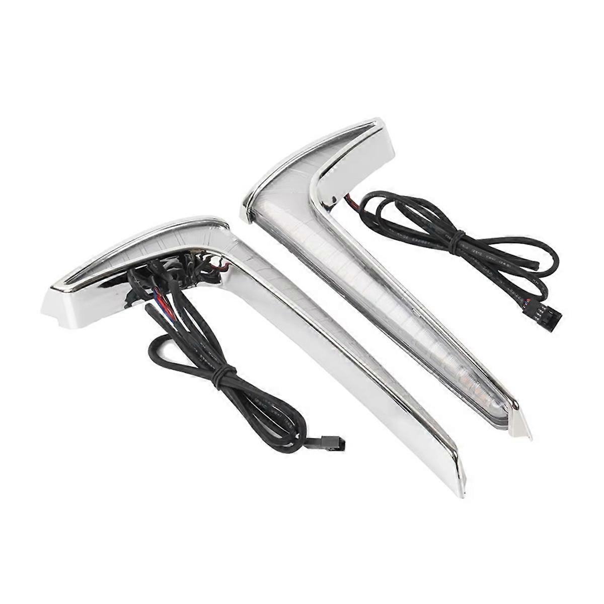 Motorcycle Front Fairing LightIndicator Silver and white