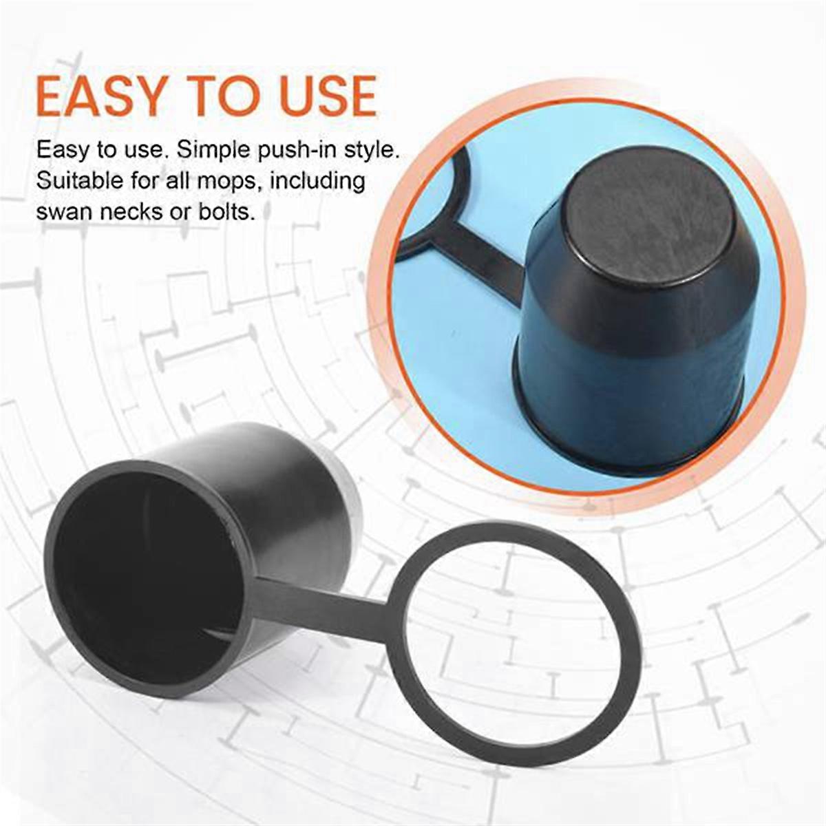 10 PCS Tow Bar Ball Push-in Type Cover Cap Car Hitch Towball Trailer