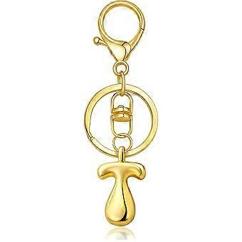 Gold Brief Schlüsselanhänger für Frauen Niedliche Blase Initial Schlüsselanhänger Charms für Geldbörsen Taschen Handtasche Geldbörse Rucksack Accessoires