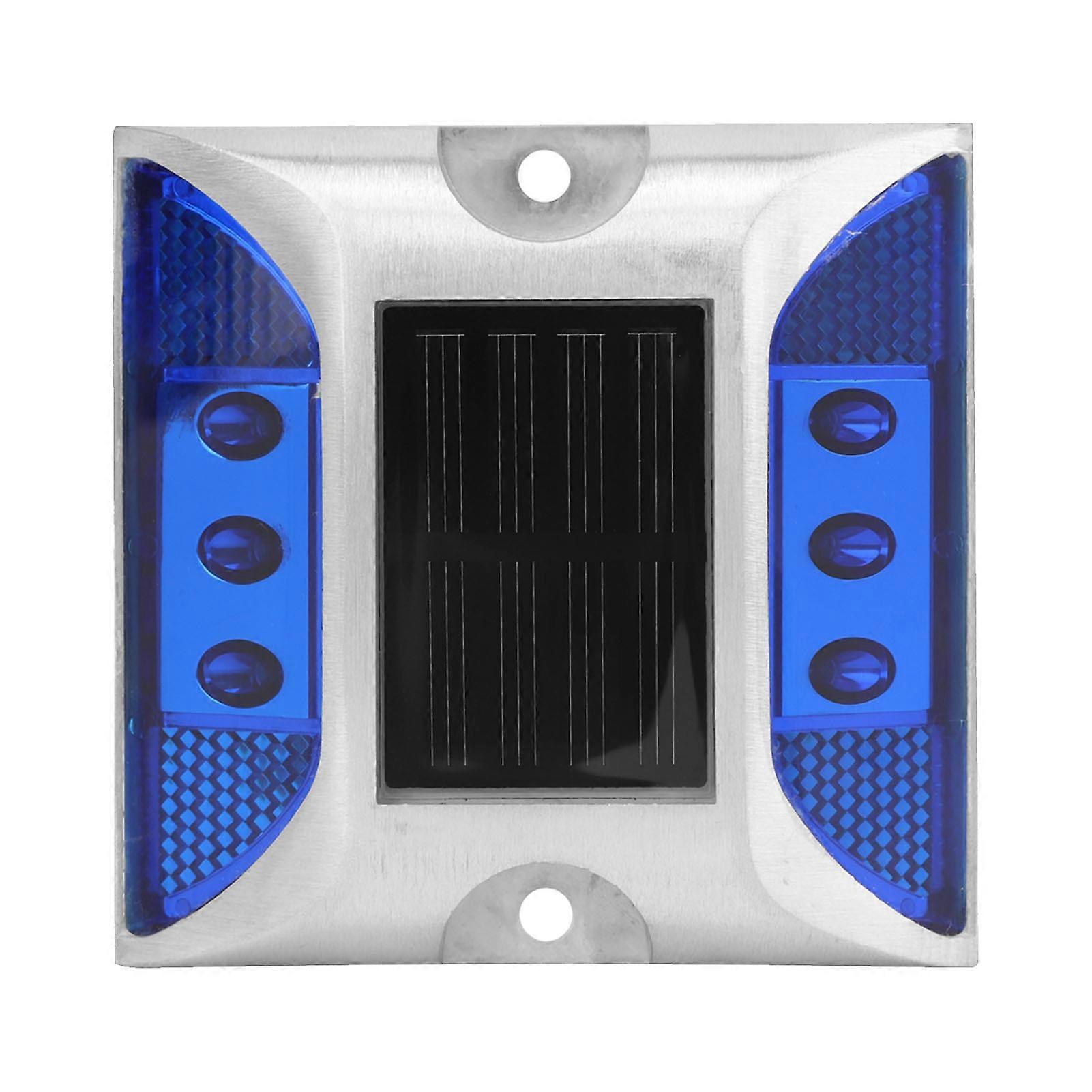 Solar LED Marker Lights Waterproof for Driveway Road Highway Outdoor Blue