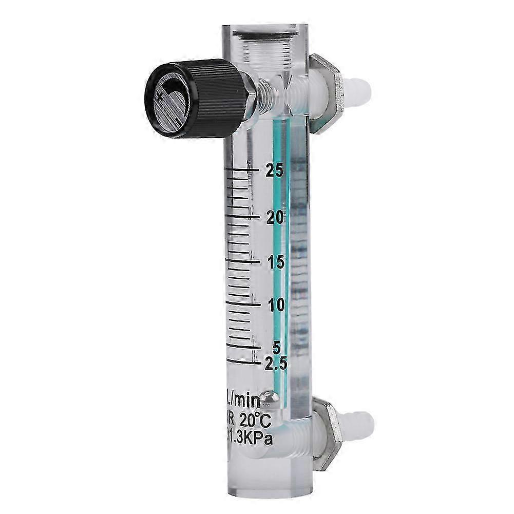 LZQ-5 Flowmeter 2.5-25LPM Flow Meter with Control Valve for Oxygen/Air/Gas