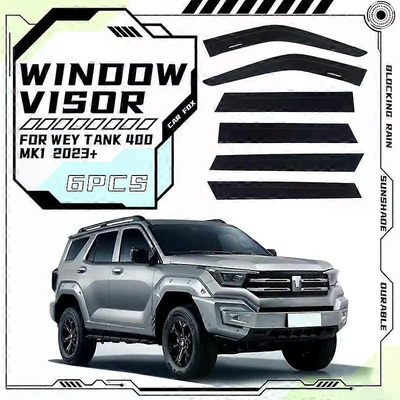 Applies to Door Visor For Wey Tank 400 2023+ Window Visor Vent Wind Deflectors Visors Rain Guard Shades Visor