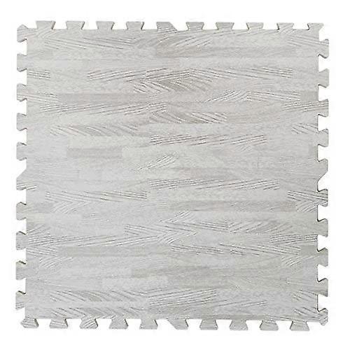 100 Sq. Ft 3/8 Inch Thick Printed Foam Tiles Interlocking Foam Mat, Wood Grain or Bamboo Print Style - (24'' x 24'', 25 pcs)