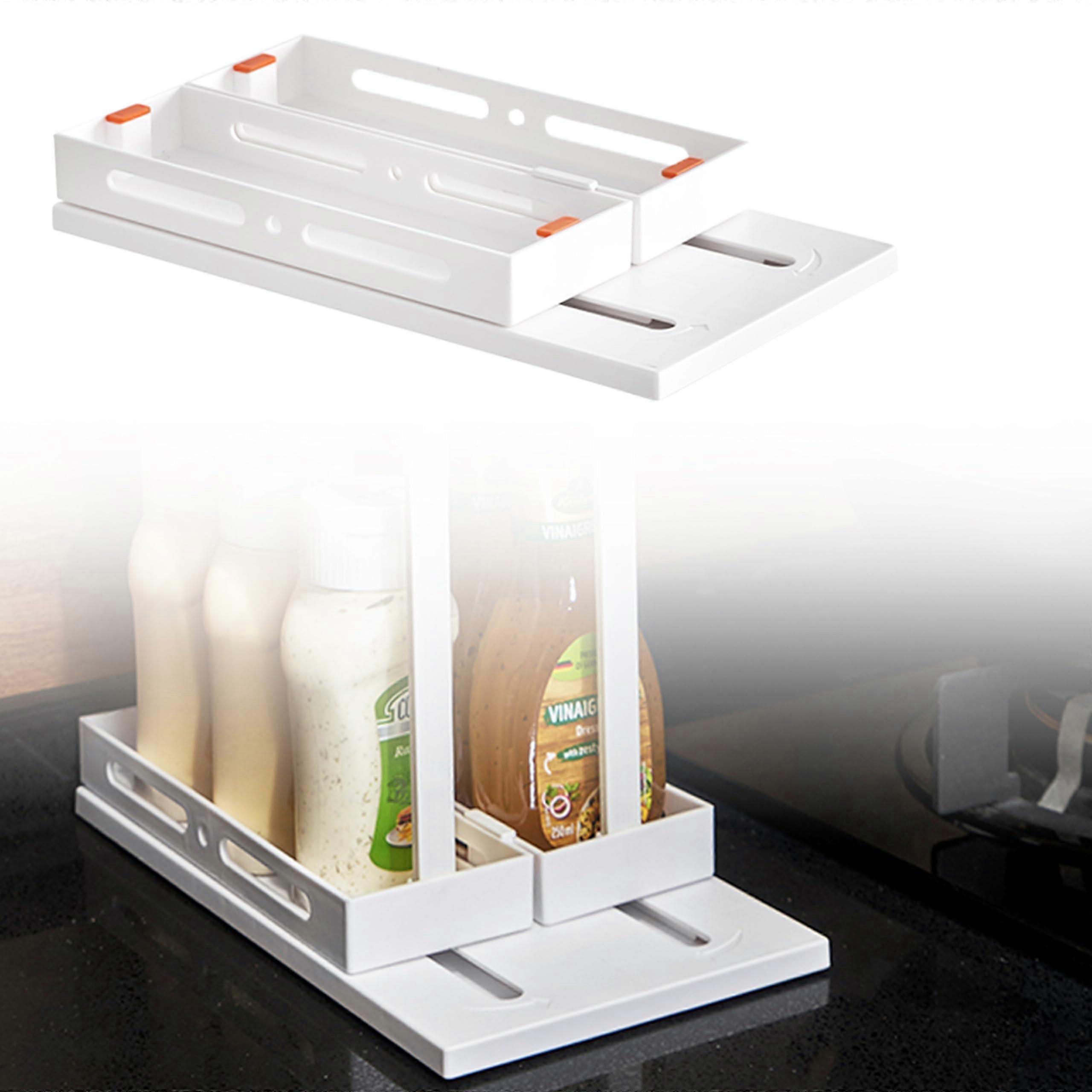 Cabinet Organizer for Kitchen Base Cabinet Organization and Countertop Storage