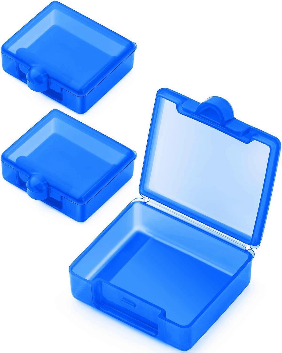 Small mobile pill (3 packs), Barhon Single Pill Box Organizer for bag trip, mini pill container (navy blue)