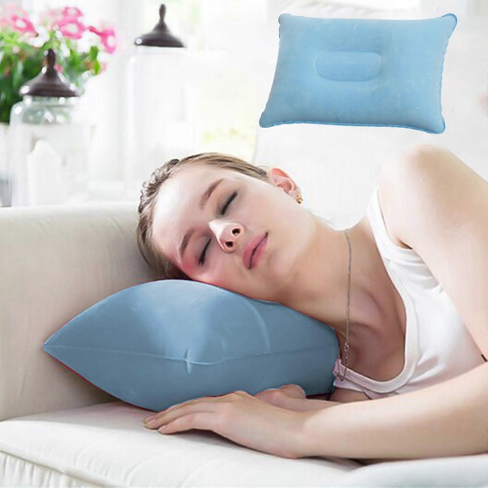 Plushs Rectangular Napping Inflatable Pillow Outdoor Camping Cushion Travel Plushs Inflatable Pillow AAA
