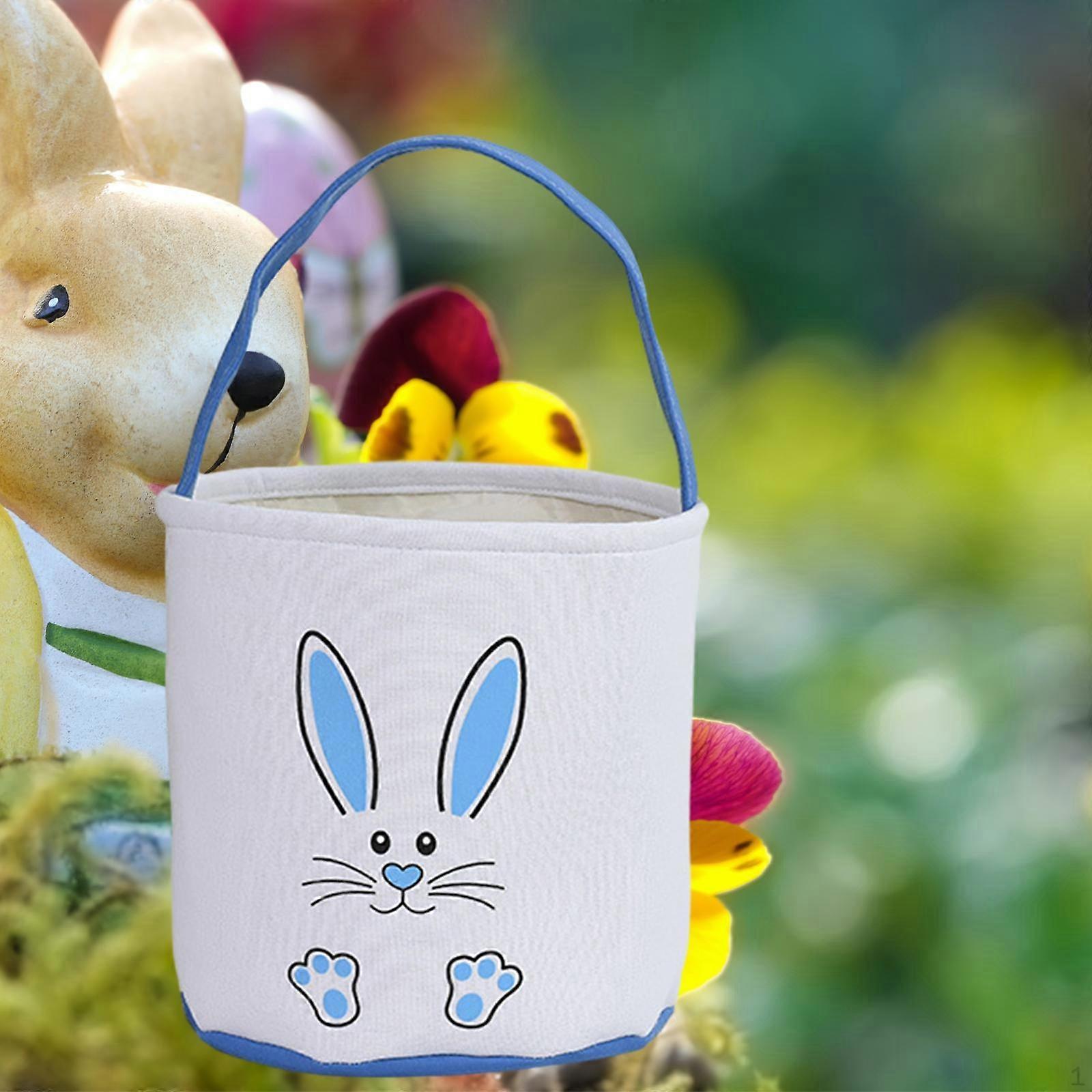 9x9.4 Inch Reusable Easter Bunny Shape Kids Tote Bag for Party Favors Decoration