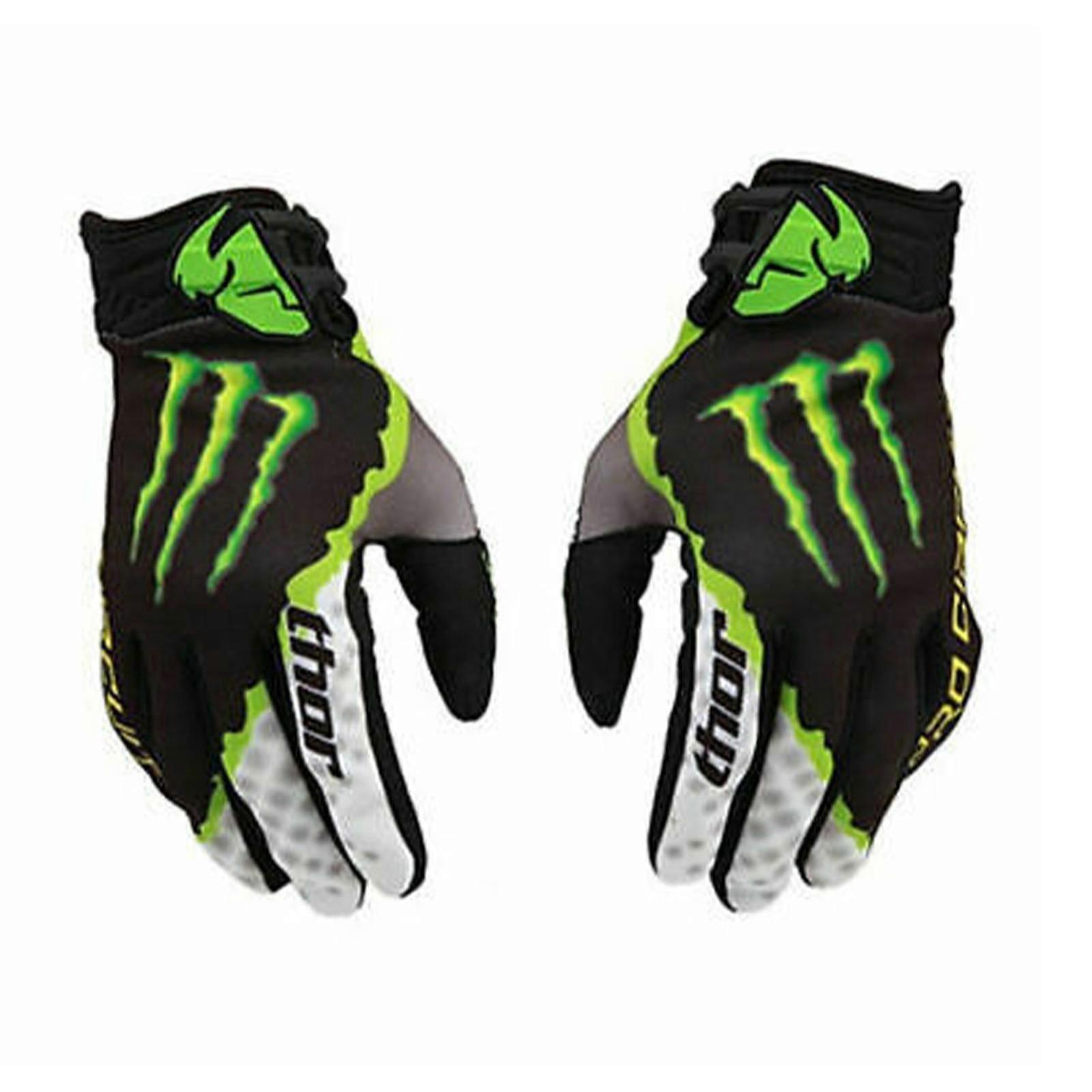 Γάντια Monster Energy, Γάντια Αντοχής Μοτοσικλέτας, Για Οδήγηση Ποδηλάτου, Γάντια Mountain Bike, Γυμναστική Unisex, m