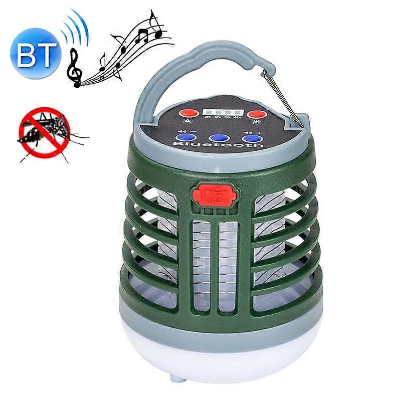 Bluetooth Audio USB Lading Belysning Myggfelle
