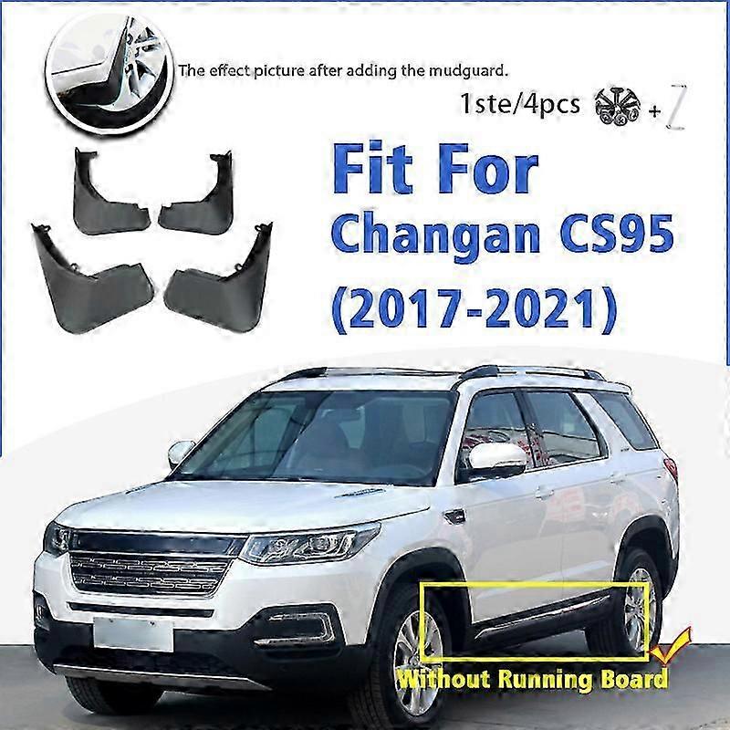 Mudguard For Changan Cs95 Cs 95 2017-2021 Front Rear 4pcs Mudflaps Mudguards Car Accessories Auto Styline Splash Guard Fender