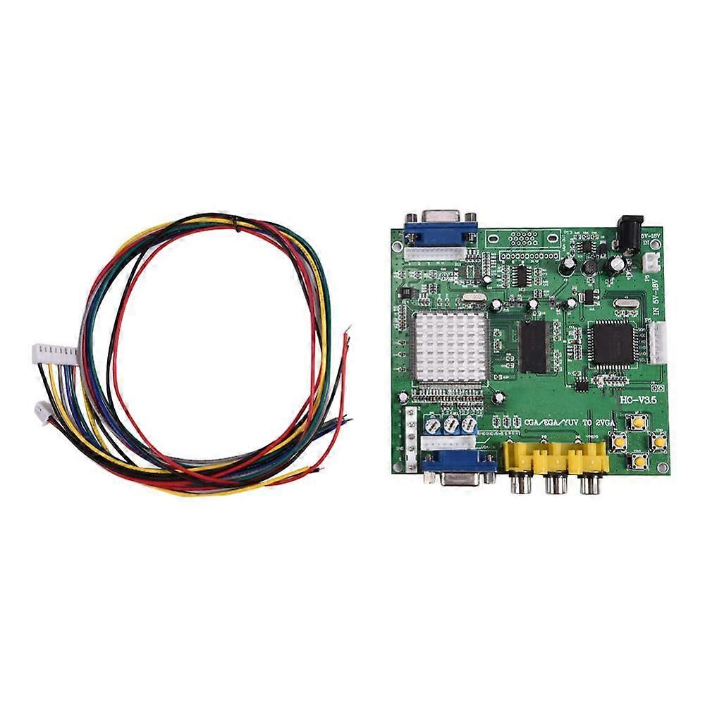 Video Converter Game CGA/EGA/YUV/RGB to VGA Video Output Converter Adapter Board for CRT LCD PDP Monitor