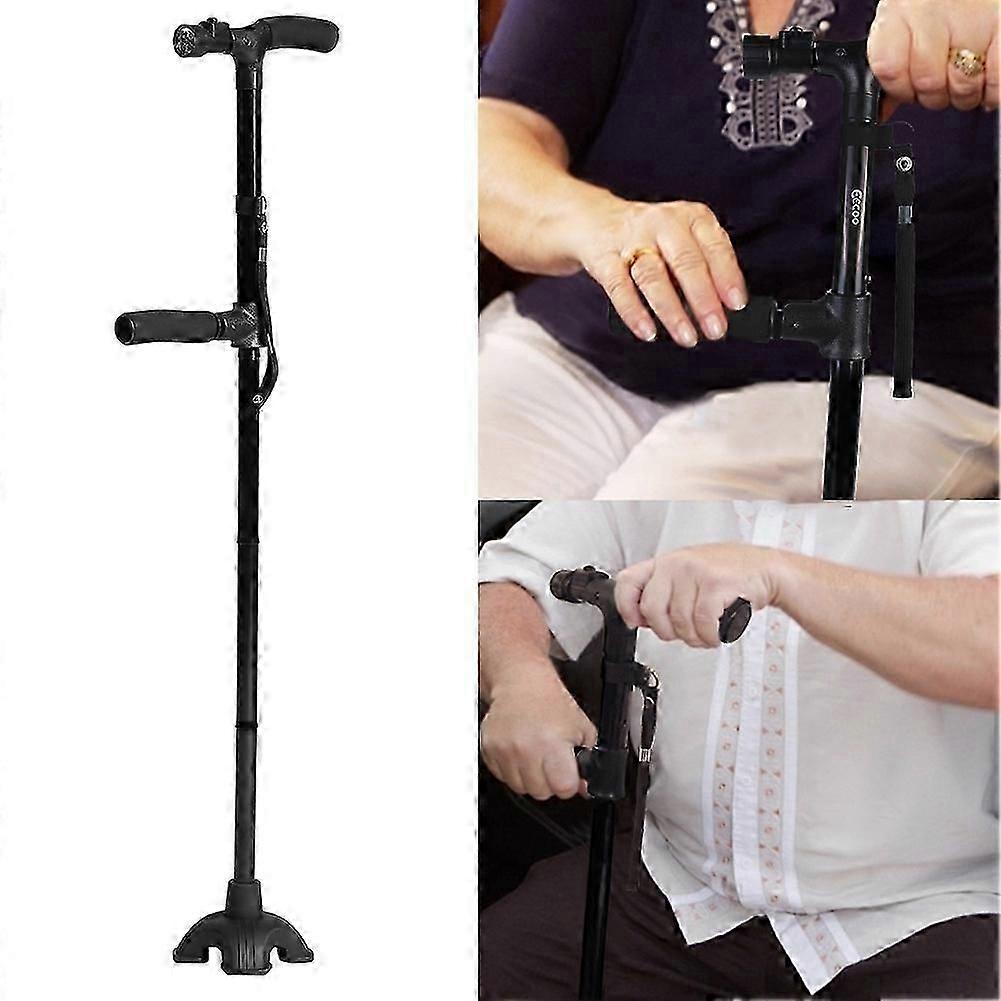 Folding Lightweight Walking Cane with LED Light and Cushion Handle