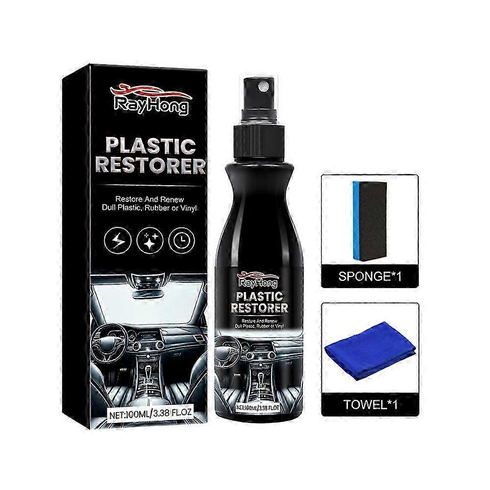 Plastic Parts Refurbish Agent,Car Plastic Coating Scratch Remover Refresher
