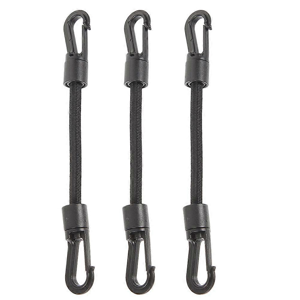 3pcs Portable Hook Ropes Multi-function Buckle Straps Elastic Tie Down Straps Outdoor Supply