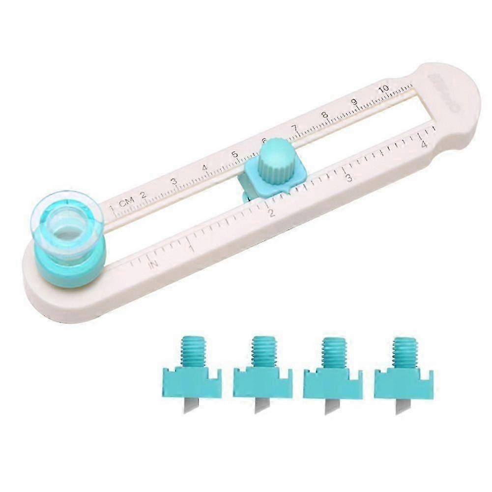 Circle Paper Cutter with 4PCS Replacement Blades, Adjustable Any Size 2-20CM DIY Circle Cutters for Crafts