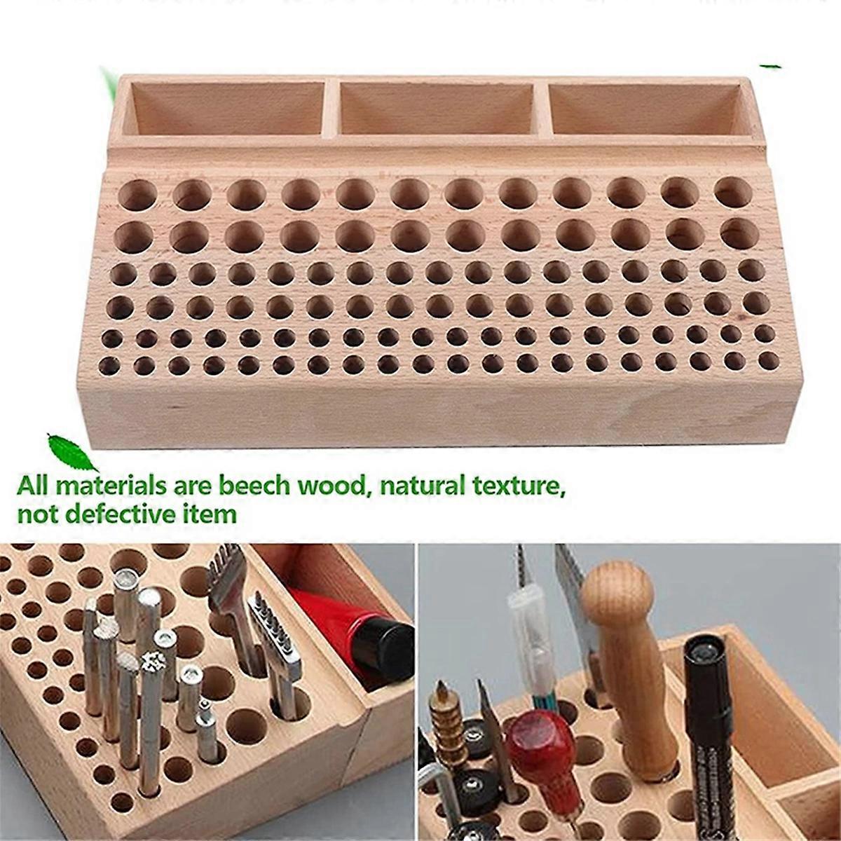 Leather Tools 98-Hole Slotted Beech Rack Carving Punch Diamond Cut