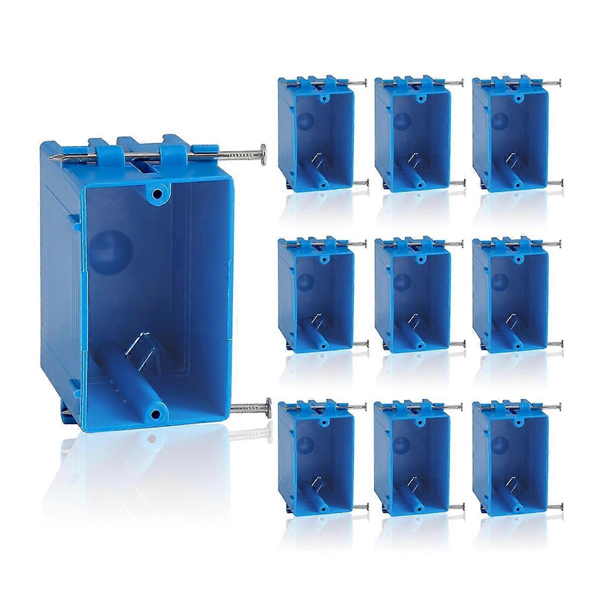10-Pack Single Gang Electrical Box, New Work Box 1 Gang