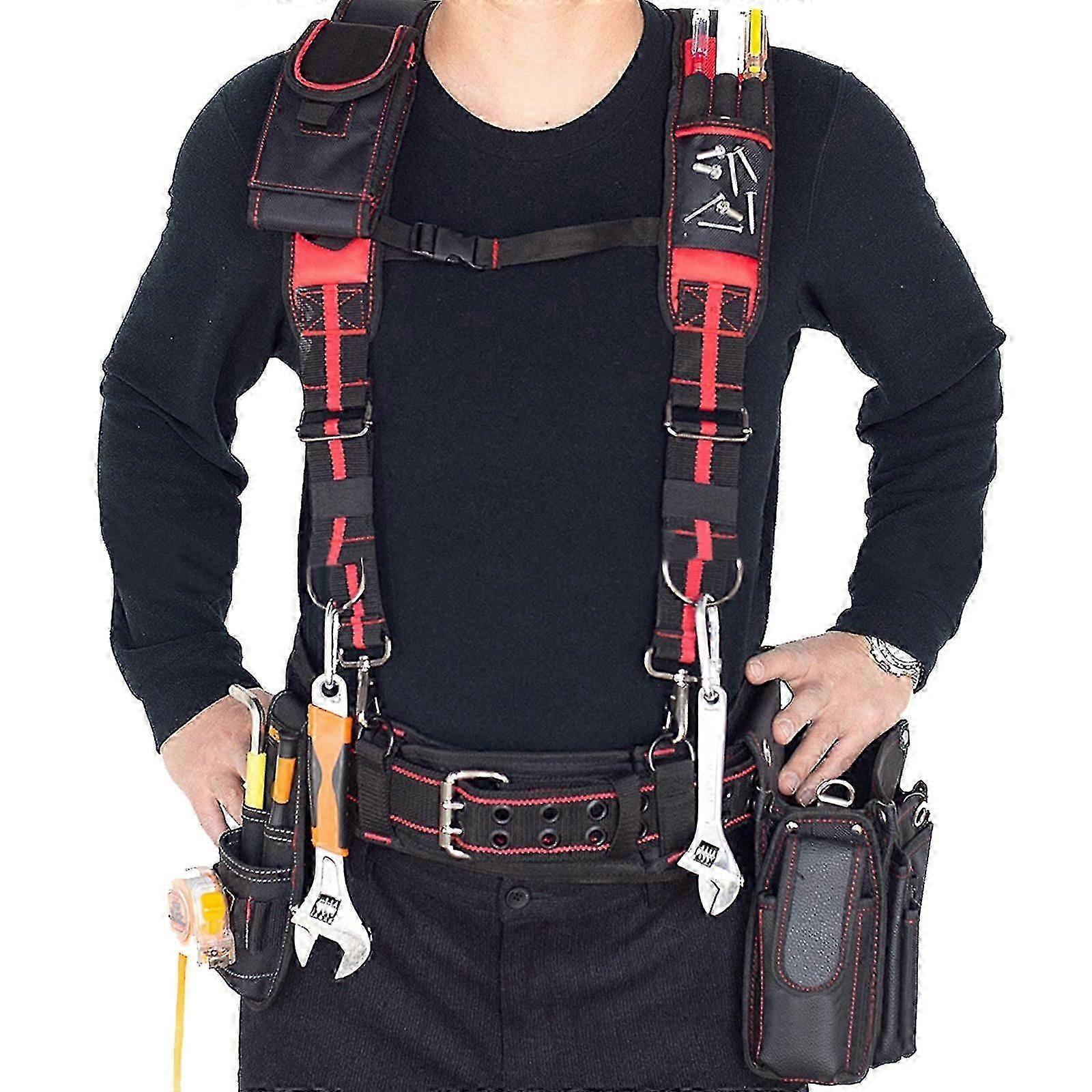 Professional Tool Belt Suspenders Multifunction Magnet For Weight Reduction