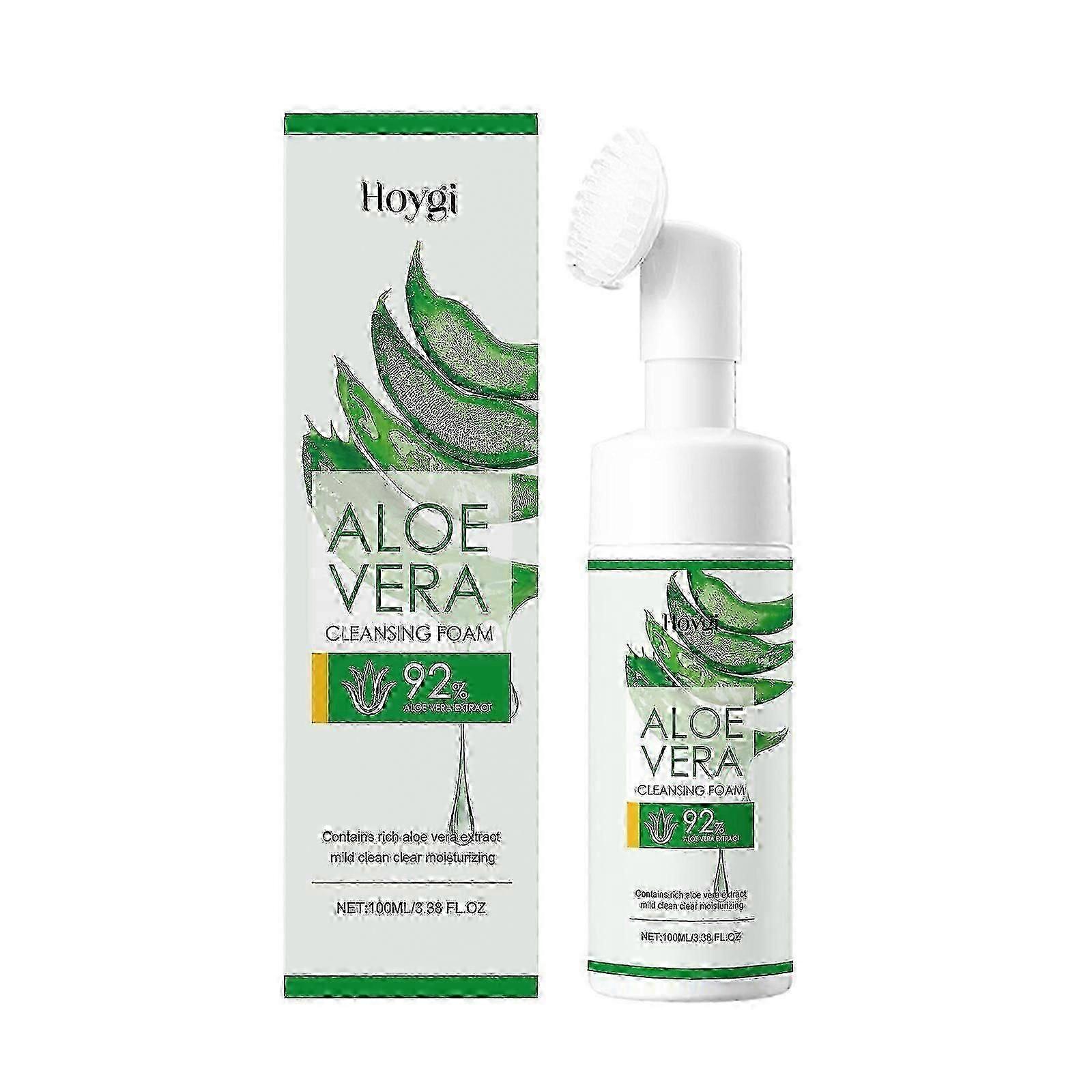 Aloe Vera Cleansing Foam Face Gently Cleanses Skin And Pores, Hydrates And Controls Oil, Moisturizes And Is Not Tight