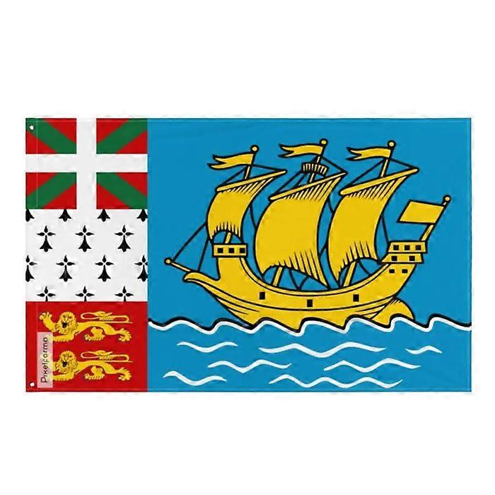 Flag of Saint Pierre and Miquelon – 192 x 288 cm – Polyester – Iron eyelets – Durable