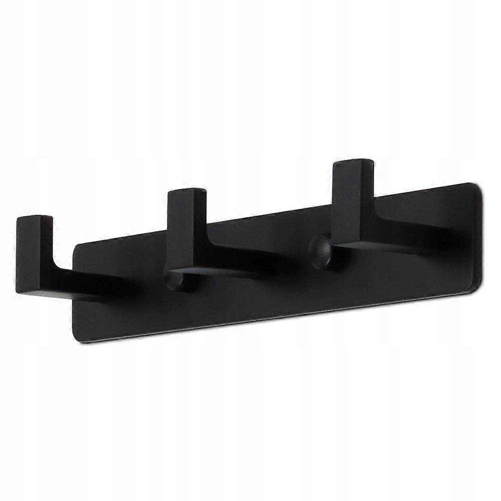 Hanger Rail With Hooks For Clothes Black Loft