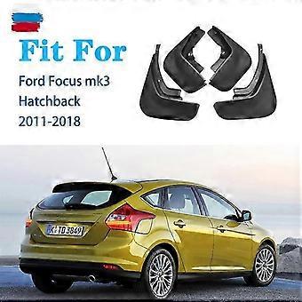 Avant Arrière 4pcs Convient pour Focus mk3 berline à hayon Garde-boue Garde-boue Garde-boue Garde-boue Garde-boue anti-éclaboussures Garde-boue Garde-boue Accessoires de voiture