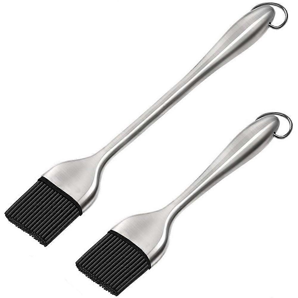 Pincel de Alinhavo e Pastelaria - Conjunto de 2 Pincéis de Silicone para Alinhavo de Cozinha - 12,6 Polegadas & 8,4 Polegadas