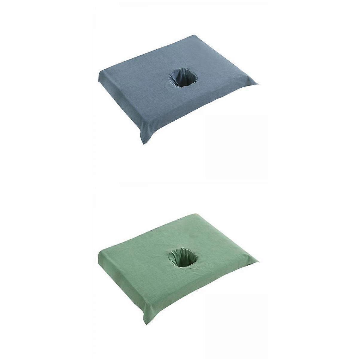 Set of 2 Spa Massage Table Hole Towel