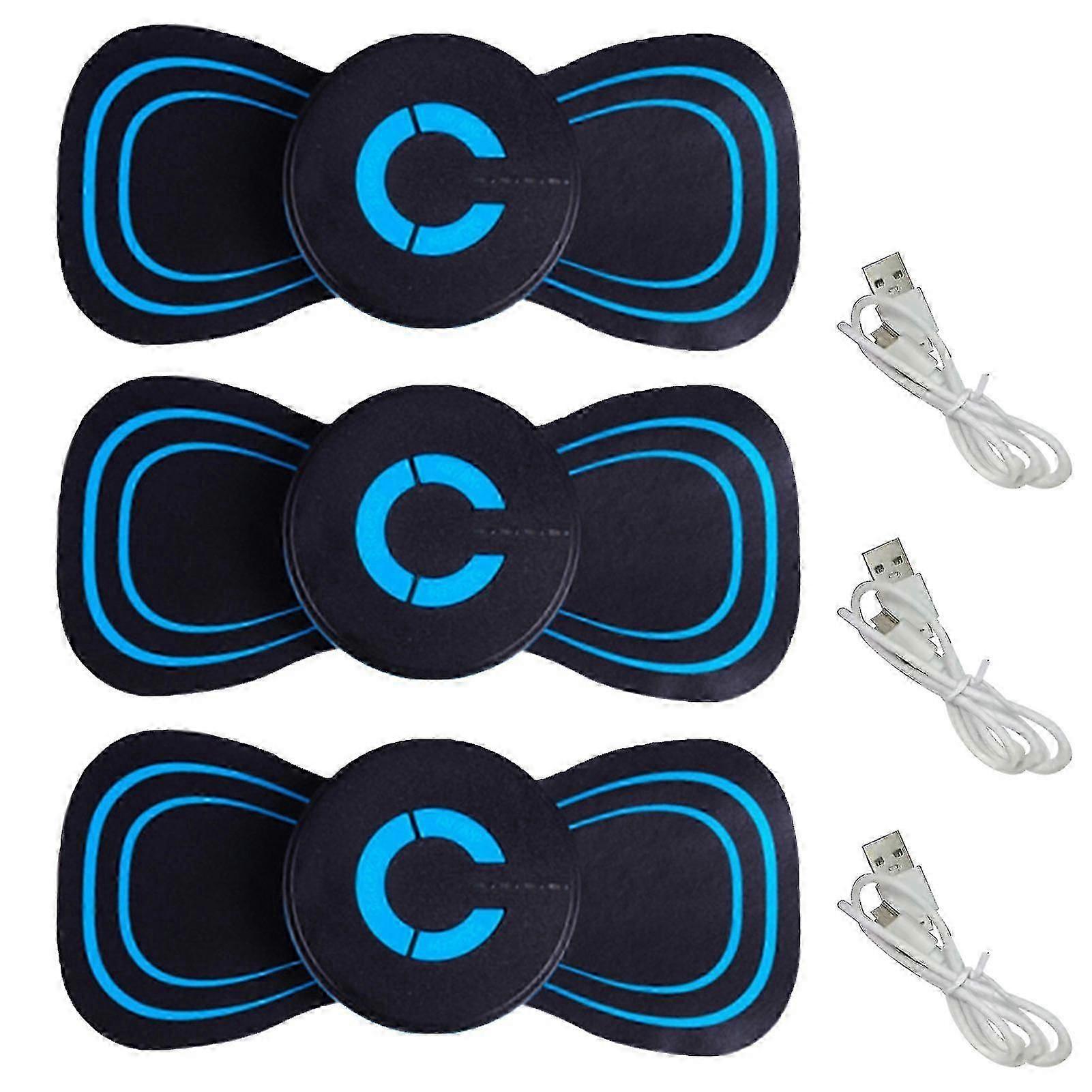 3pcs Ems Microcurrent Neck Knee For Whole Body Cervical Pad Mini