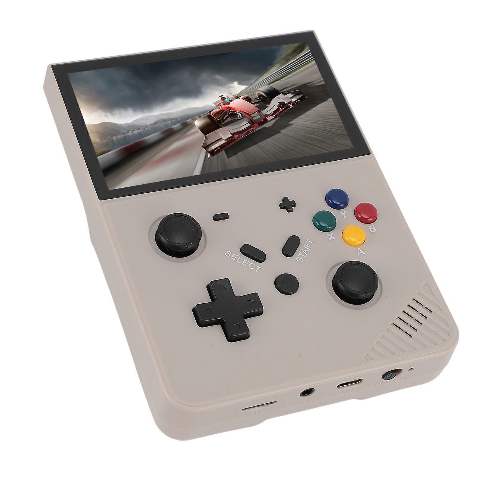 Handheld Game Console Retro Portable Player 4.3in IPS Screen Gaming Device with 20000+ Classic Games Small Memory Card Gray 128GB